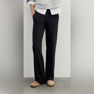 AYR High Hopes Black Wide-Leg Pants, Size Small/Short Inseam